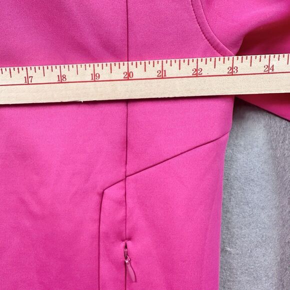 GSTQ Mens Medium Track Jacket Zip Up Hot Pink Athletic Luxury Streetwear NEW - Picture 8 of 12